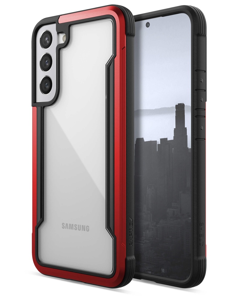 [FW5-10] X-doria Raptic Shield /w AntiMicrobial | Samsung Galaxy S22 - Red