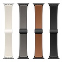 Hoco iWatch WA34 Two-section double magnetic buckle silicone leather strap(44/45/46/49mm)