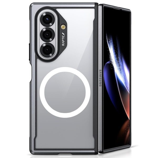 Raptic Shield Classic MSafe | Samsung Galaxy Z Fold7 - Black (2pcs Front/Back)