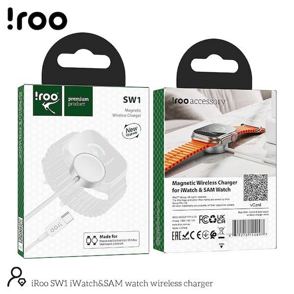 iRoo SW1 | iWatch and SAM watch wireless charger - Type-C
