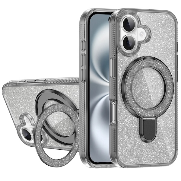 Nico Sparkle Ring Stand | iPhone 16e/17e - Wireless Charging Compatible