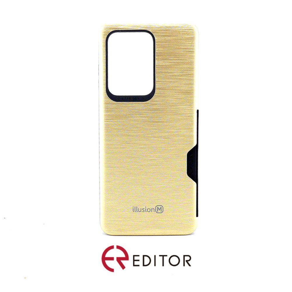 [FW1-25] Editor Illusion w/ Card Slot | Samsung Note 20 Ultra – Gold